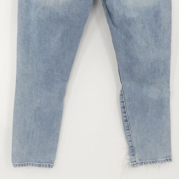Frame Le Garcon Crop Distressed‎ Medium Wash Blue Women's 25 - Picture 6 of 9